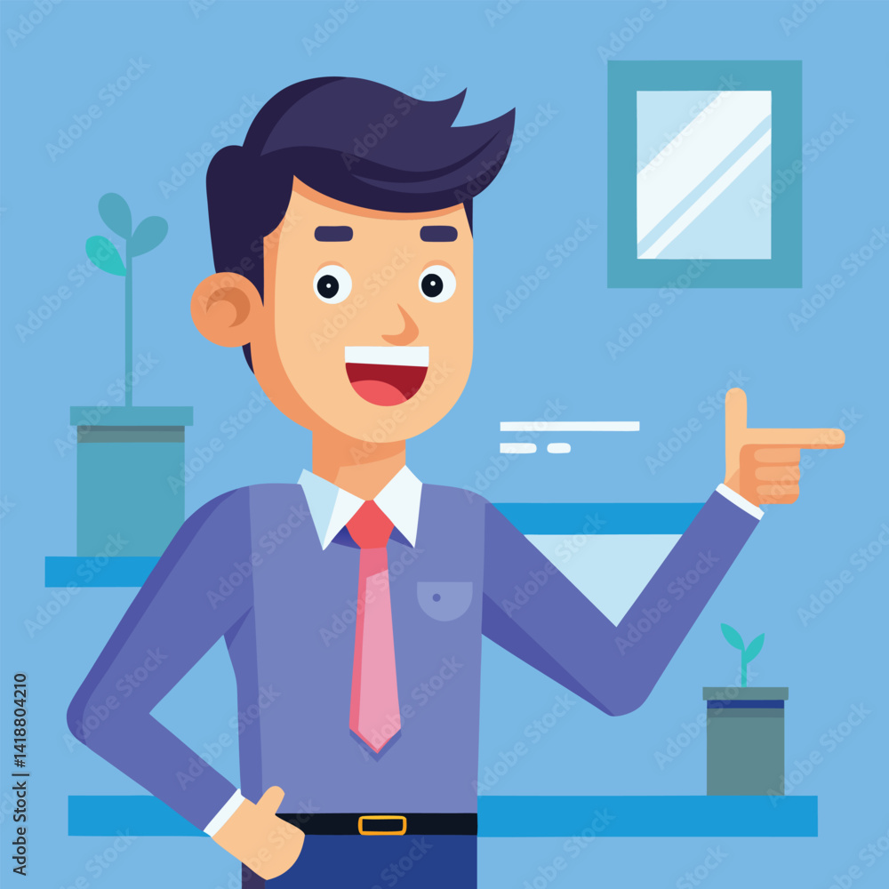 Happy man pointing into a blank copy space spot with two hands Happy man pointing into a blank copy space spot with two hands