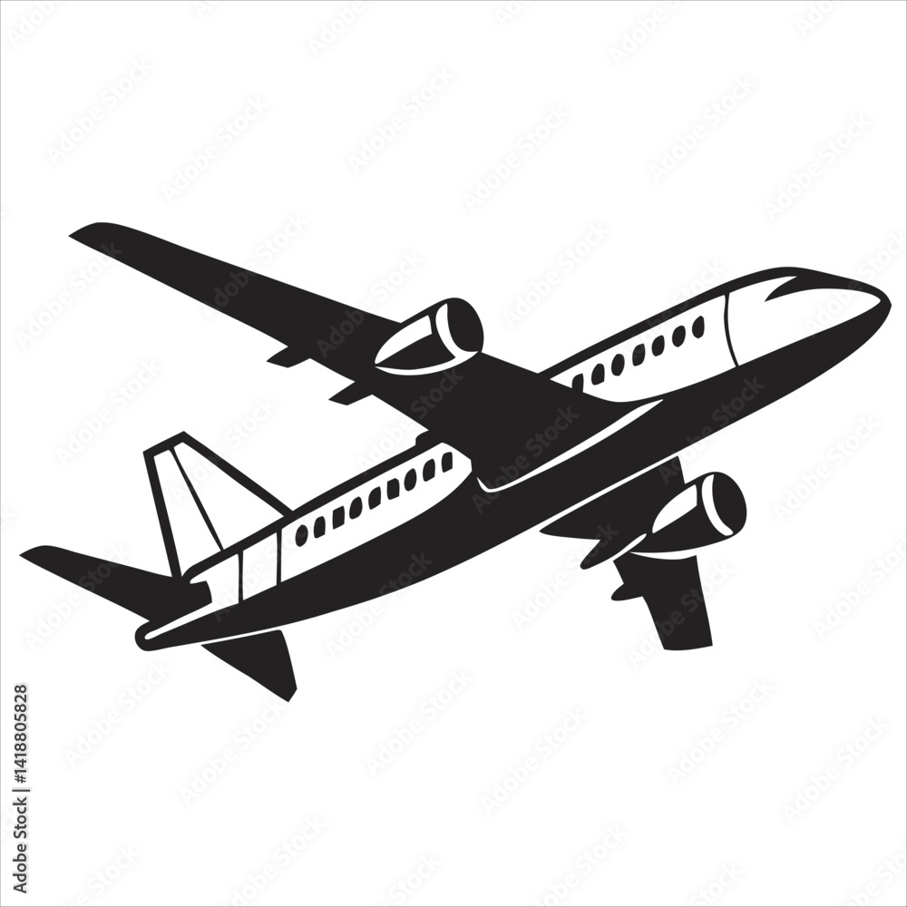 Obraz premium airplane on the white background