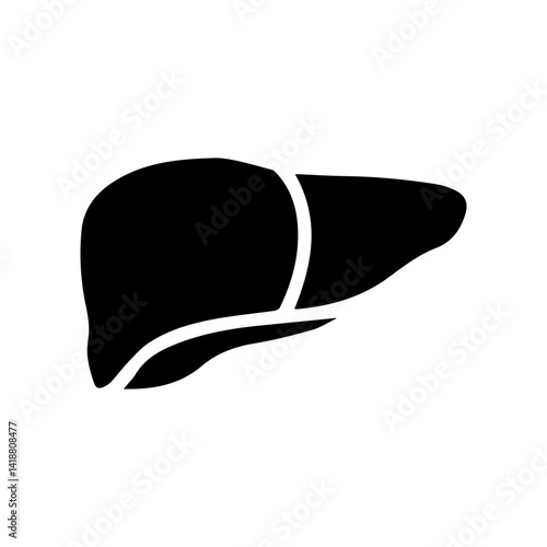 hepatology glyph icon