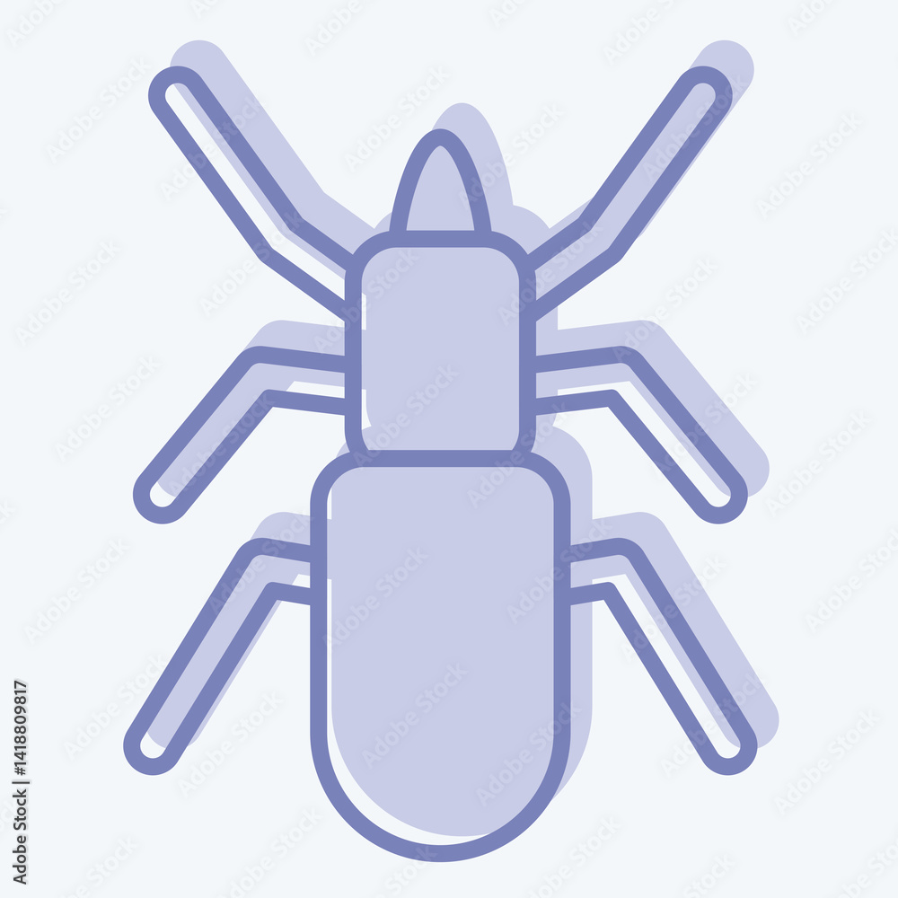 Icon Malware. related to Insects symbol. two tone style. design editable Icon Malware. related to Insects symbol. two tone style. design editable