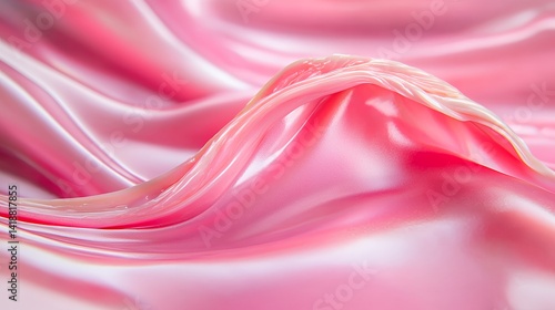 Dynamic flow of pink liquid texture