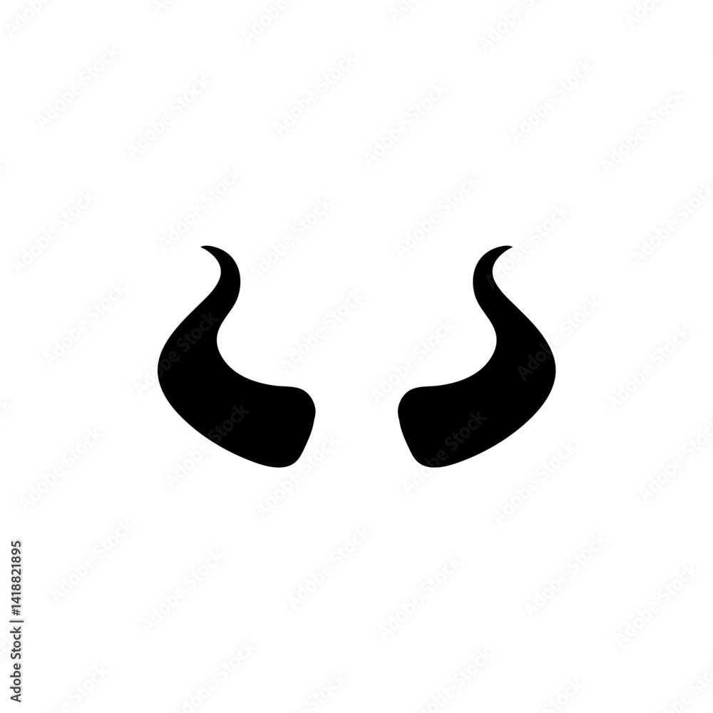 Devil Horns Vector Icon Devil Horns Vector Icon