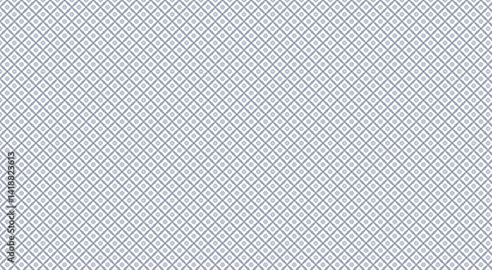 Seamless geometric pattern forming a grid with small flowers, ideal for backgrounds, textures, textiles, wrapping paper Seamless geometric pattern forming a grid with small flowers, ideal for backgrounds, textures, textiles, wrapping paper