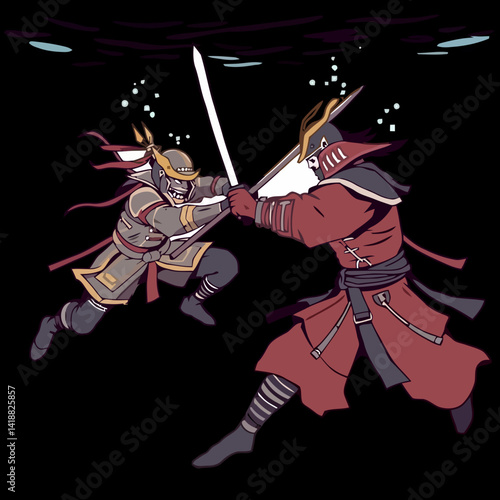 Underwater Samurai Duel