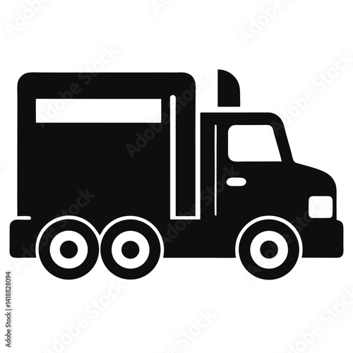 truck silhouette vector graphic