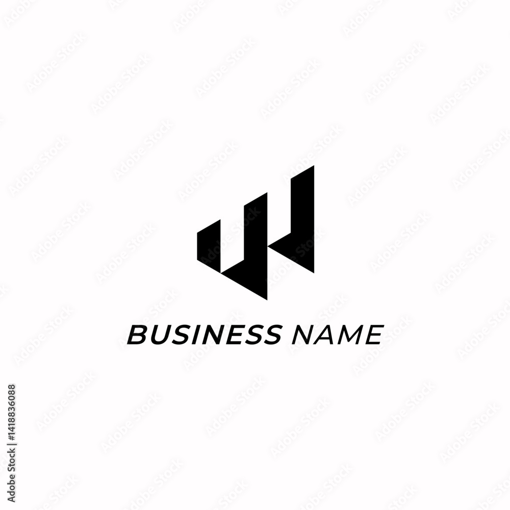 logo design shape letter W logo design shape letter W