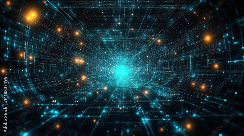 Futuristic Cyberpunk Digital Network Technology Connection Matrix Cybersecurity Data Communication Innovation Science Abstract High Tech Globe Futuristic Cyberpunk Digital Network Technology Connection Matrix Cybersecurity Data Communication Innovation Science Abstract High Tech Globe