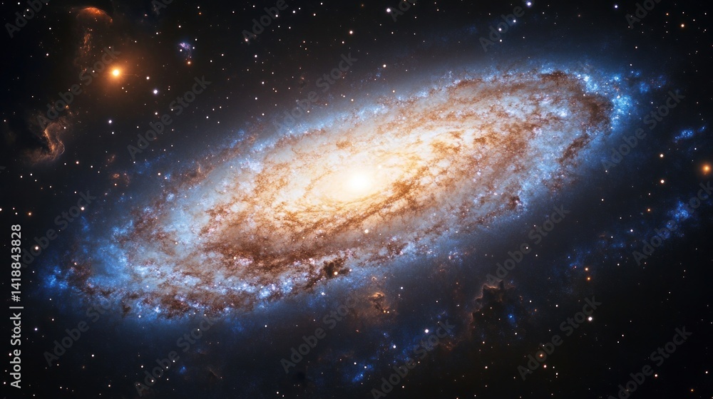 Fototapeta premium Messier 81: A Breathtaking Spiral Galaxy