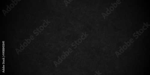 Dark Black background texture, old vintage charcoal black backdrop wall grunge design. Abstract black wall surface, black stucco texture. Black gray satin dark texture luxurious background.	
