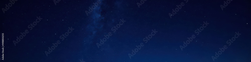 Fototapeta premium starry night sky with twinkling stars on dark background, cosmos, stars