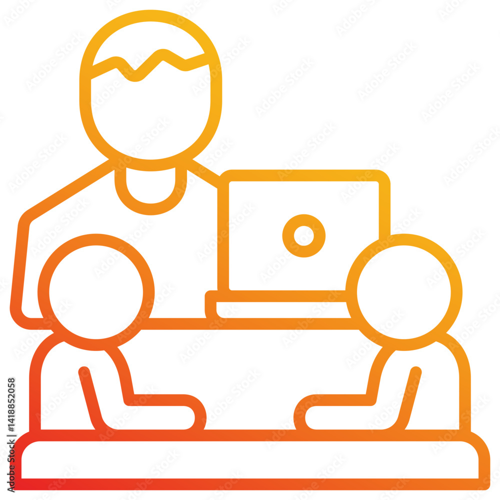 Fototapeta premium Interview Icon