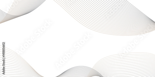 Abstract Vector Composition of Wave Lines on Transparent Background – Ideal for High-Tech Communication Designs, Big Data Reports, Research Presentations, and Business Technology Collateral
