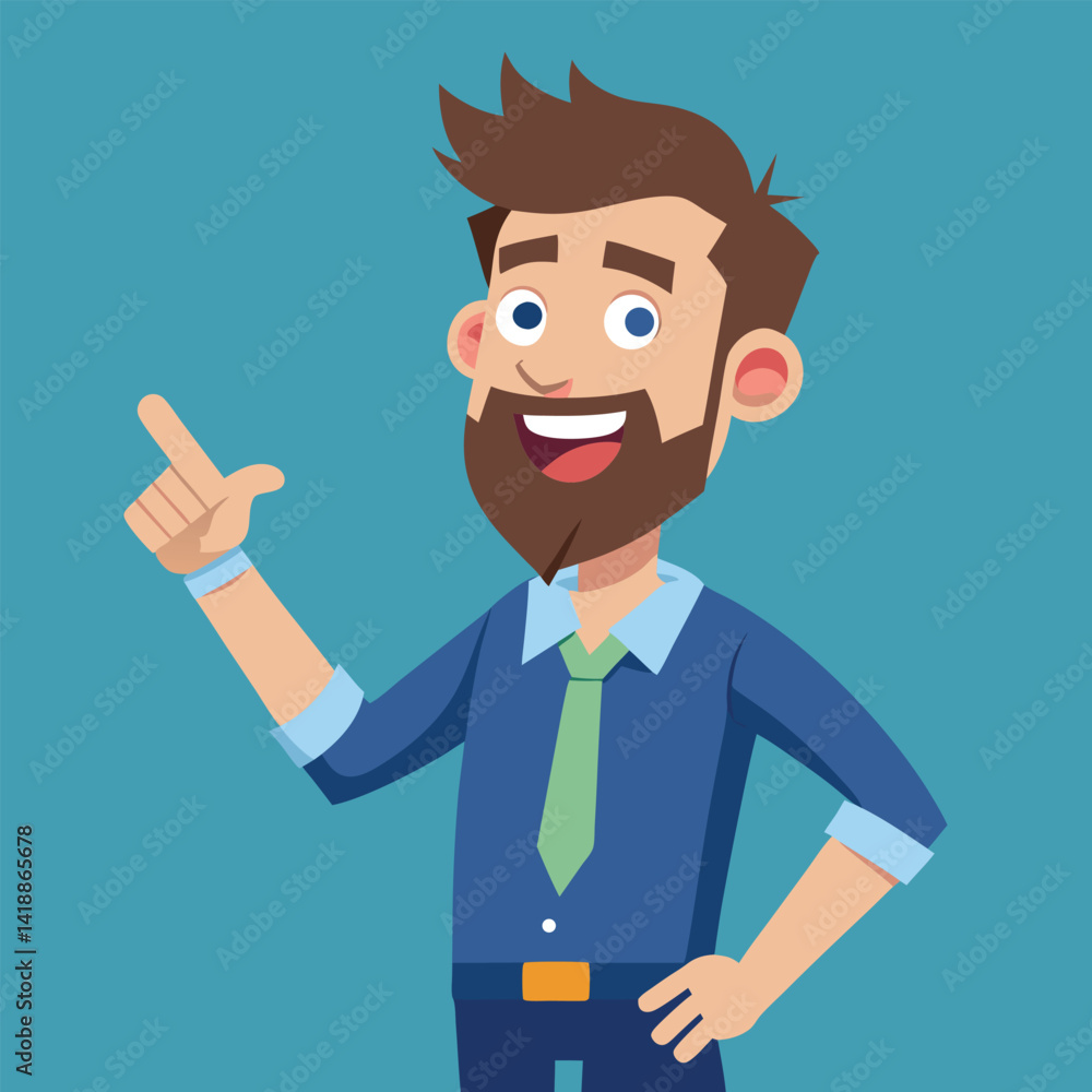Happy man pointing into a blank copy space spot with two hands Happy man pointing into a blank copy space spot with two hands