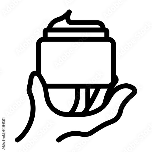 hand cream Line Icon