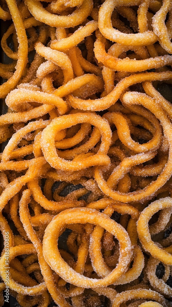 Sugar Coated Churros Fried Dough Pastry Treats Sugar Coated Churros Fried Dough Pastry Treats