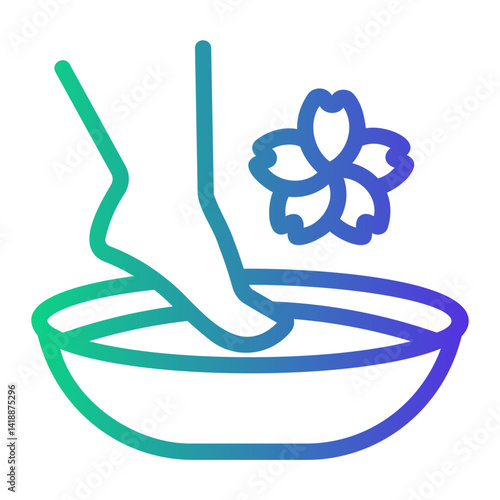 aromatherapy Line Gradient Icon