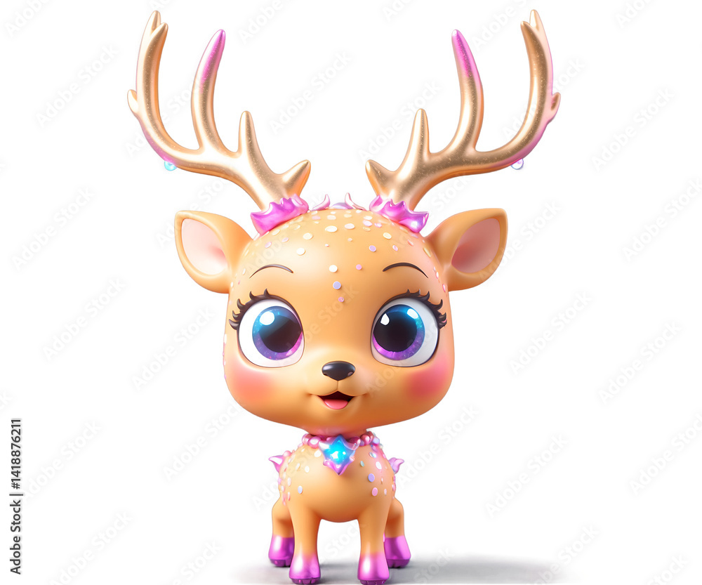 Enchanting Kawaii Nebula Deer Illustration, A Whimsical Fusion of Cosmic Beauty and Adorable Charm with Sparkling Accents and Dreamy Aesthetic Enchanting Kawaii Nebula Deer Illustration, A Whimsical Fusion of Cosmic Beauty and Adorable Charm with Sparkling Accents and Dreamy Aesthetic