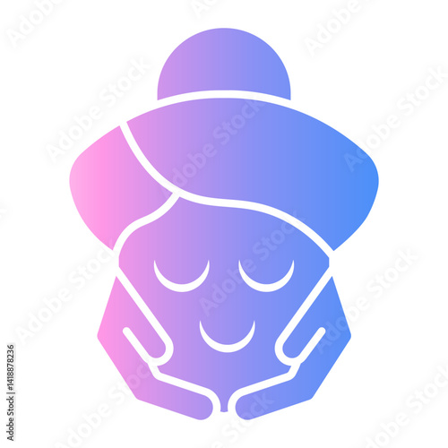 facial treatment Gradient icon