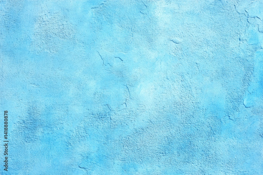 Obraz premium Light Blue Plastered Wall Texture Backdrop with Abstract Pattern Design Surface