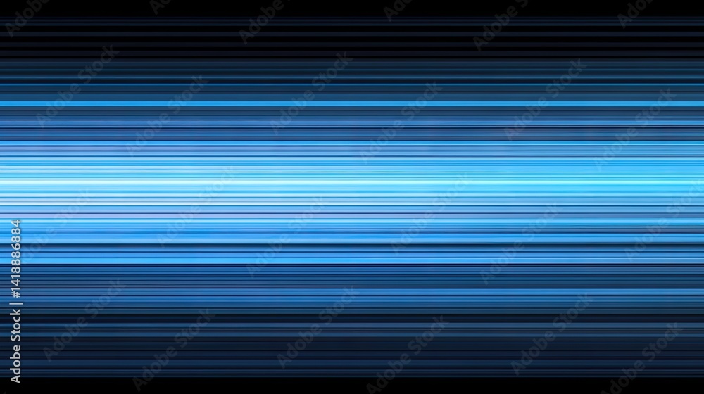 Fototapeta premium A horizontal array of vibrant blue and dark blue lines.