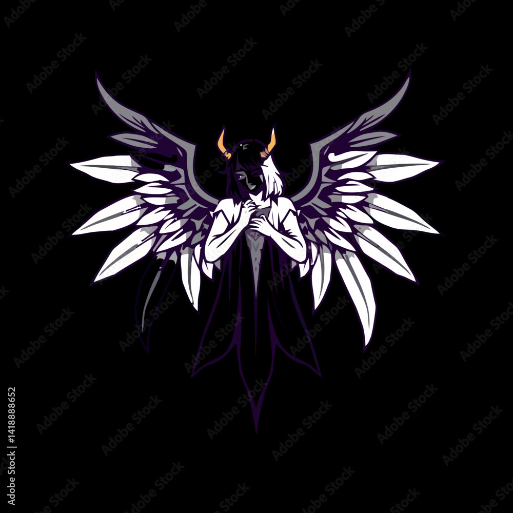 Gothic Angel with Mechanical Wings Gothic Angel with Mechanical Wings
