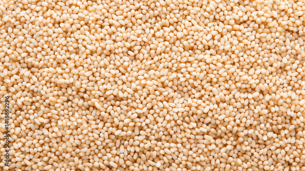 Creamy Beige Sesame Seeds Texture Background Creamy Beige Sesame Seeds Texture Background