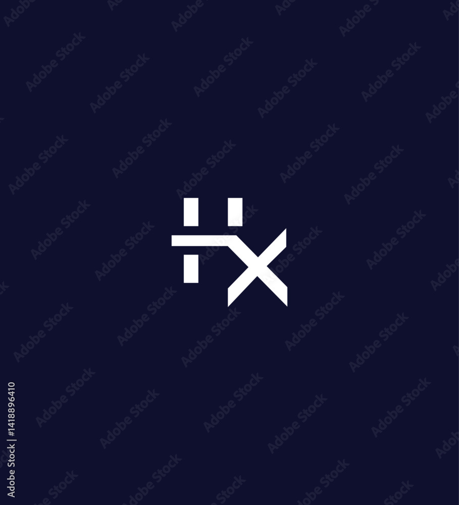 Abstract HX monogram logo design, minimalist, modern, elegant, unique, brand, identity, symbol, vector Abstract HX monogram logo design, minimalist, modern, elegant, unique, brand, identity, symbol, vector