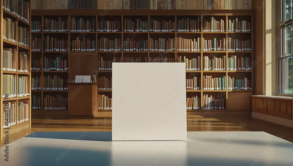 Blank display in library setting Blank display in library setting