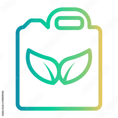 biofuel Line Gradient Icon