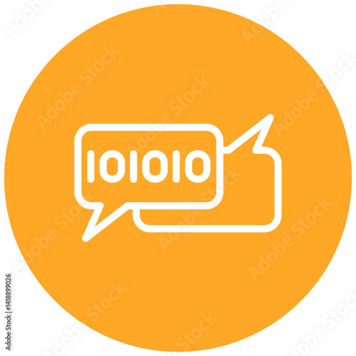 Binary Messages Vector Icon
