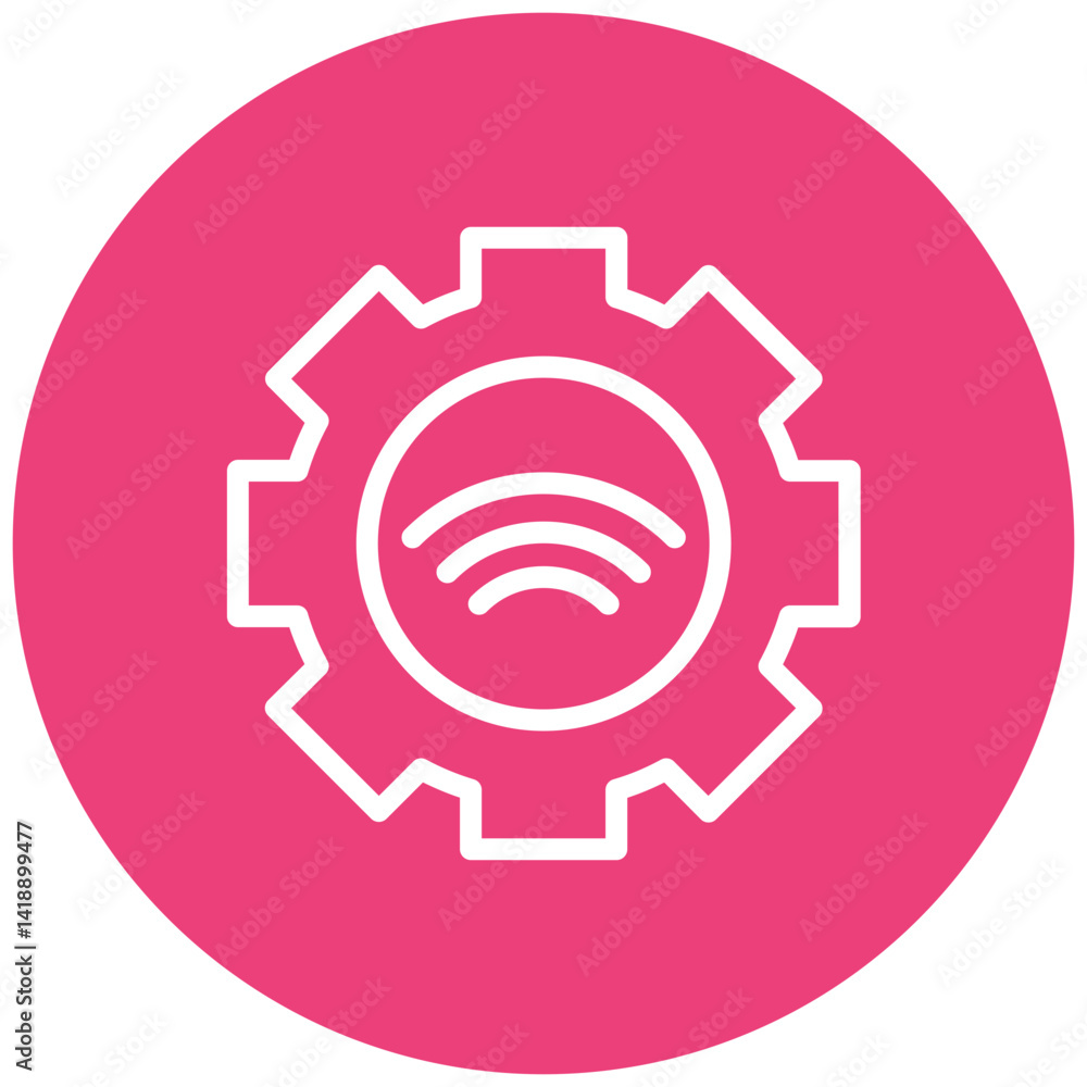 Smart Setting Vector Icon Smart Setting Vector Icon