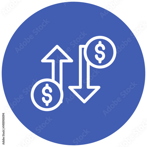 Fluctuate Vector Icon