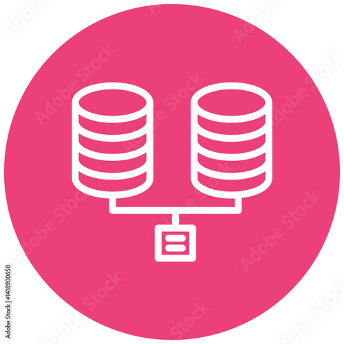 Distributed Data Vector Icon
