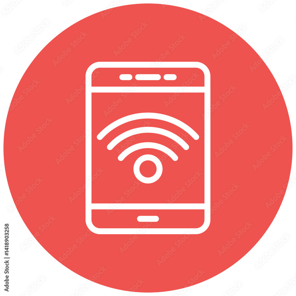 Network Wifi Vector Icon Network Wifi Vector Icon