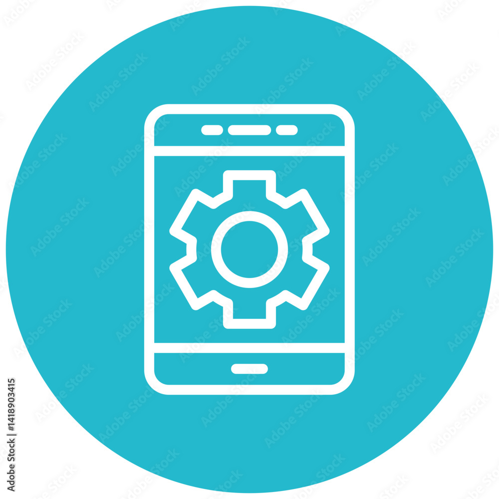 Setting System Vector Icon Setting System Vector Icon