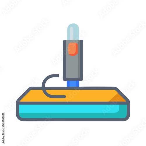 Floor cleaning mop illustration for home hygiene maintenance