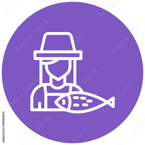 Fisherwoman Icon