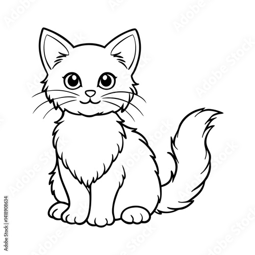 a-cute-fluffy-kitten-in-intricate-black-line-art