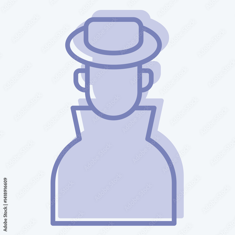 Icon Ananymity. related to Cryptocurrency symbol. two tone style Icon Ananymity. related to Cryptocurrency symbol. two tone style