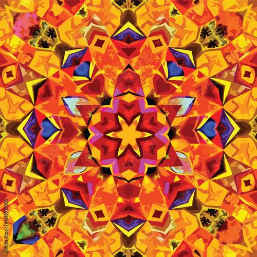 abstract background with flowers