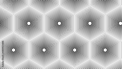 Abstract black white stripe line. geometric triangle texture background. hexagon pattern. retro styled concept. Hexagon mesh design. Modern background with triangle and hexagon shapes pattern.