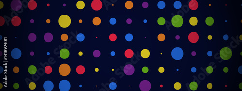 Pride Month Banner With Rainbow Gradient Ribbon Background. Celebrating Pride Month Web Banner Design. Trendy Pride Banner with Pride Month Text and Colorful Rainbow.