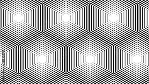 Abstract black white stripe line. geometric triangle texture background. hexagon pattern. retro styled concept. Hexagon mesh design. Modern background with triangle and hexagon shapes pattern.