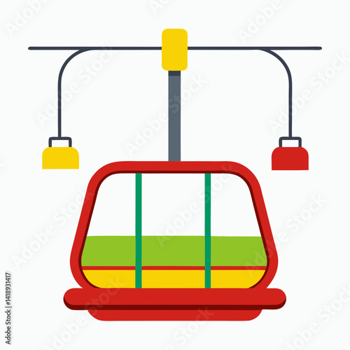 yellow cable car