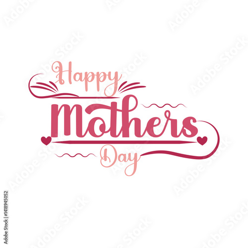 Mothers Day Wish Card T-shirt cover poster banner Design Happy Mothers Day 