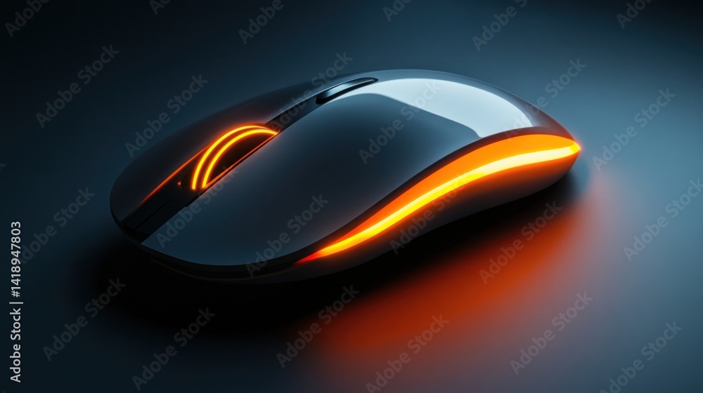 Illuminated Gaming Mouse: A futuristic design Illuminated Gaming Mouse: A futuristic design