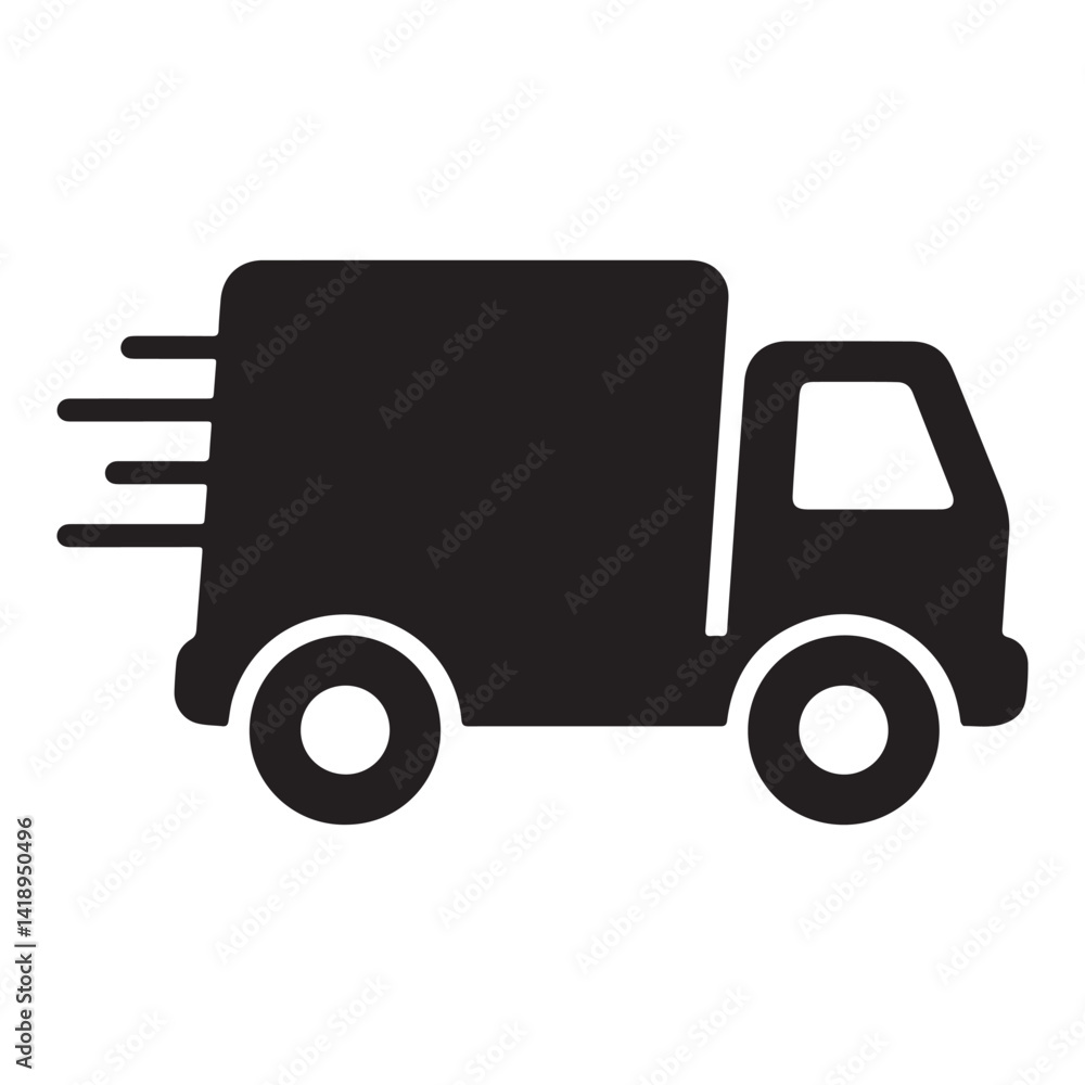 minimal delivery van icon side profile minimal delivery van icon side profile