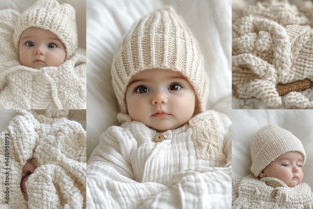 Cozy minimalistic baby and mother collage Scandinavian style soft lighting white pastel tones tender moments joyful happy newborn infant toddler children Cozy minimalistic baby and mother collage Scandinavian style soft lighting white pastel tones tender moments joyful happy newborn infant toddler children