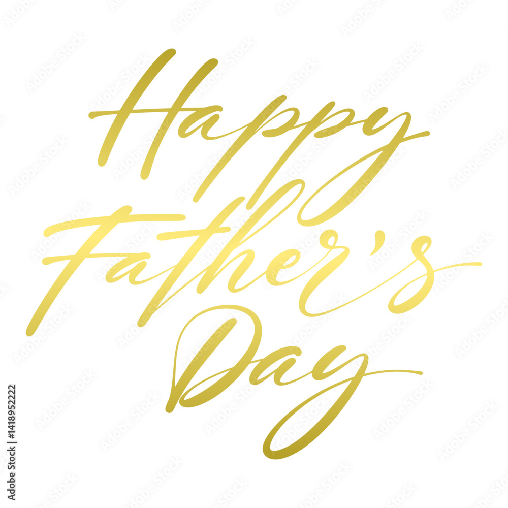Obraz premium Happy father’s Day lettering . Handmade calligraphy vector illustration. father's day card