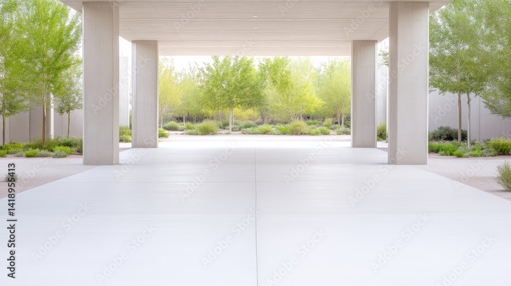 Obraz premium Modern Courtyard Entryway